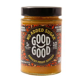 Good Good Special Reserve Apricot Spread jar showing rich color and premium texture for tasting and pairing.