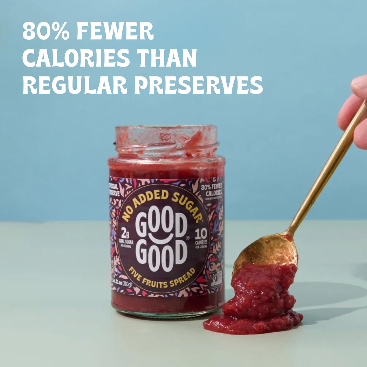 GOOD GOOD Special Reserve Five Fruits yogurt bowl swirled with the spread for subtle acidity.