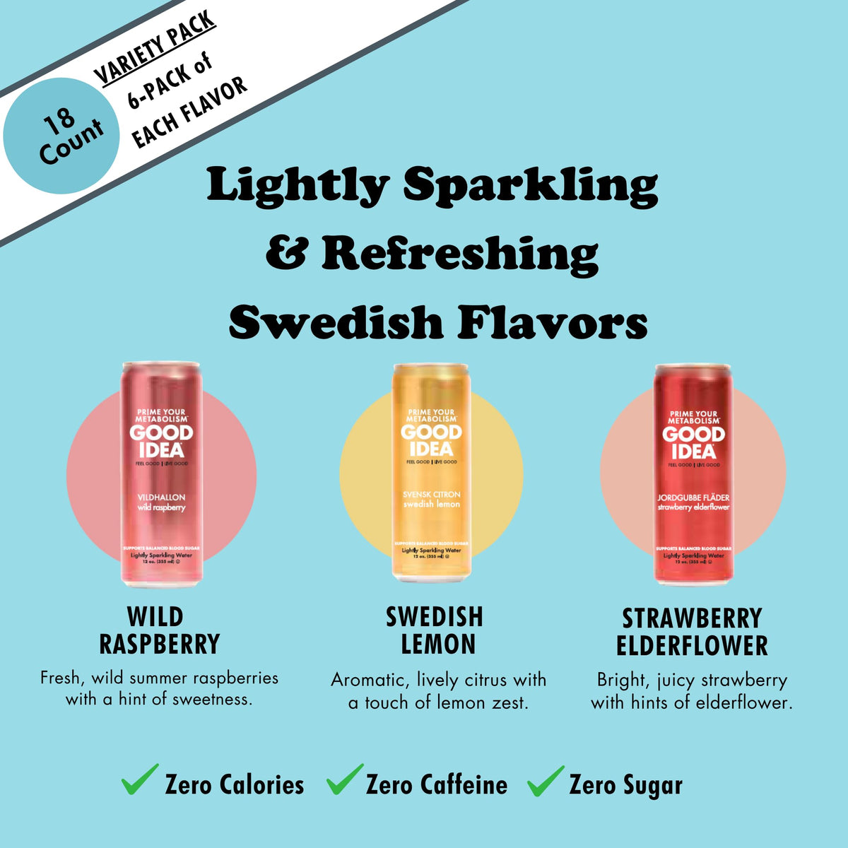 Good Idea Swedish Signature Variety Pack flatlay, ready to share with friends