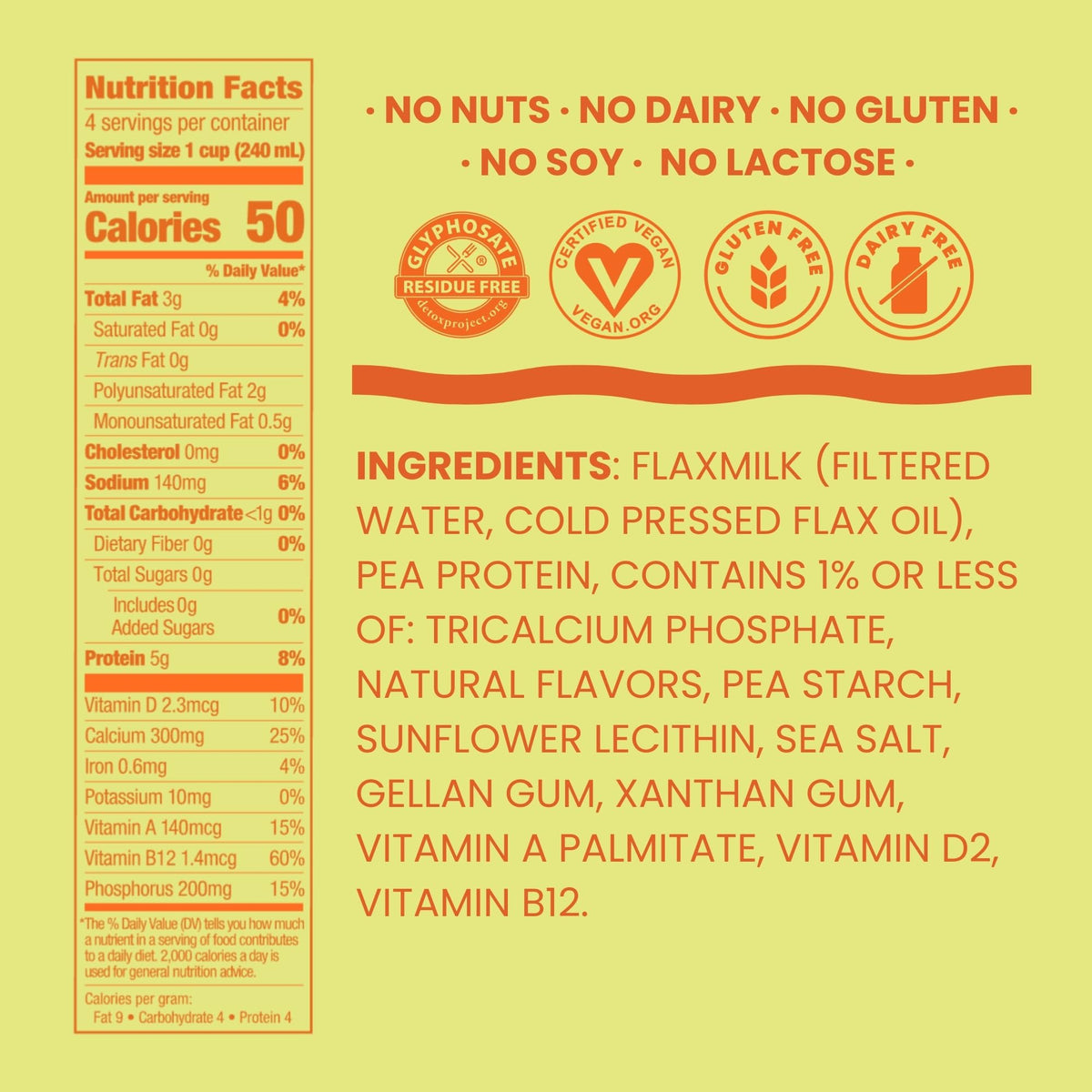 Good Karma Vegan Omega-3 Flaxmilk Protein features omega-3 rich formula.