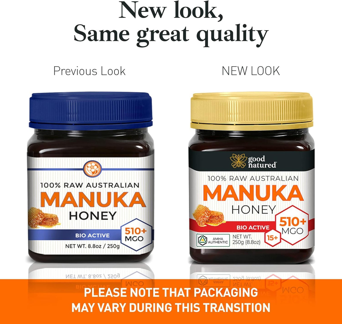 Good Natured raw Manuka honey jar suggesting digestion support and throat comfort