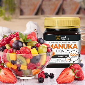 Good Natured Manuka Honey amha certification label for authenticity