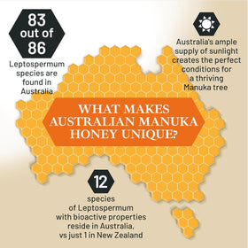 Good Natured Manuka Honey MGO 850 AMHA certification seal for quality