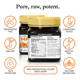 Good Natured Manuka Honey MGO 850 jar front showcasing purity and size