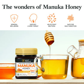 Good Natured Manuka honey label shows NPA 6+ indicators