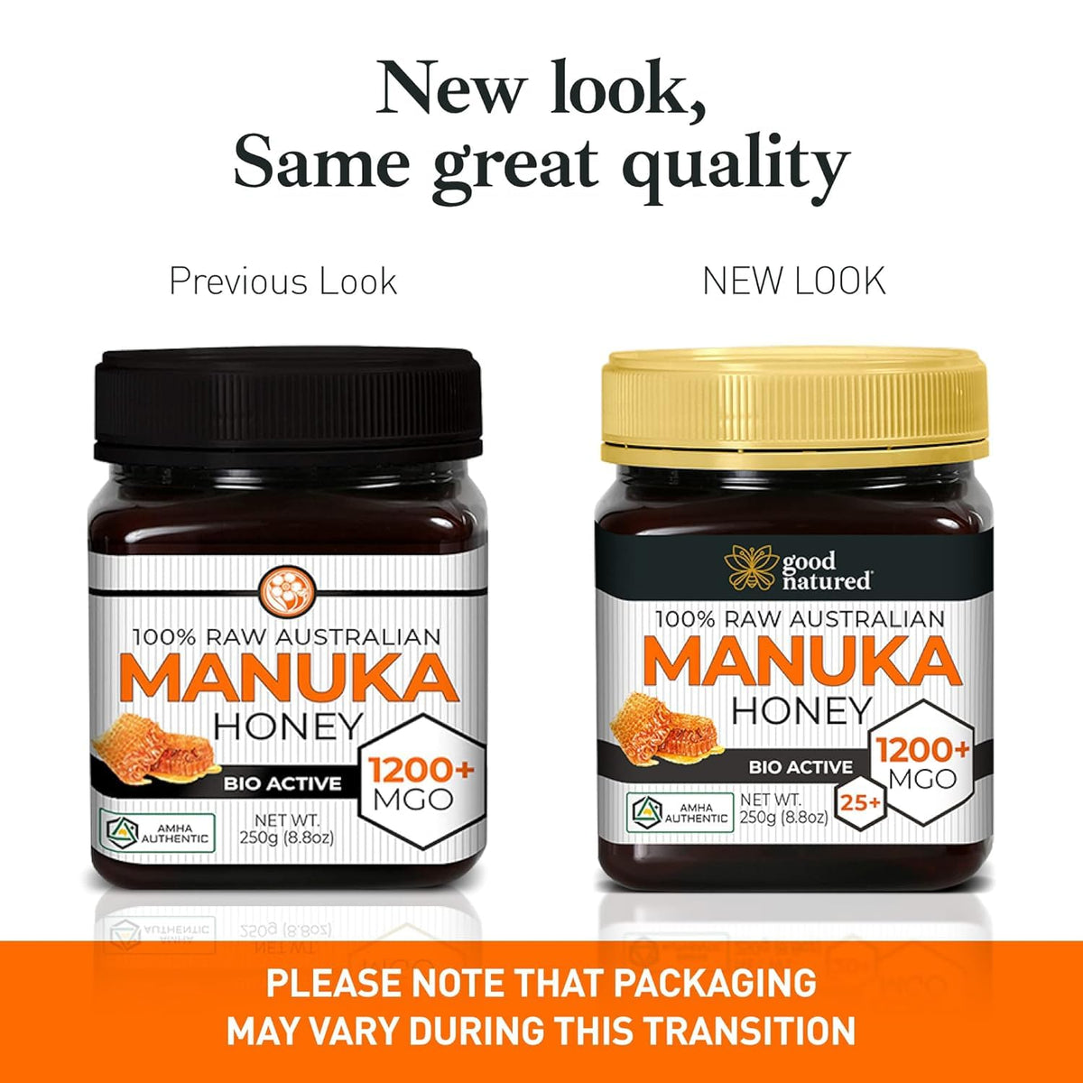 Good Natured Manuka Honey spoon serving with silky honey