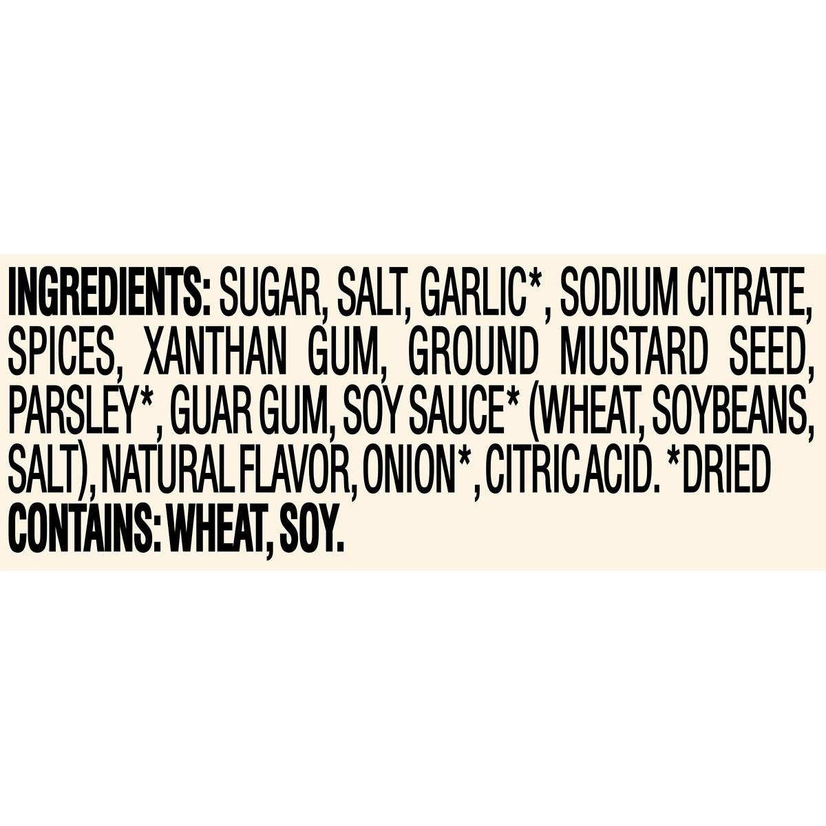 Good Seasons garlic herb dressing pantry storage packet neatly organized.