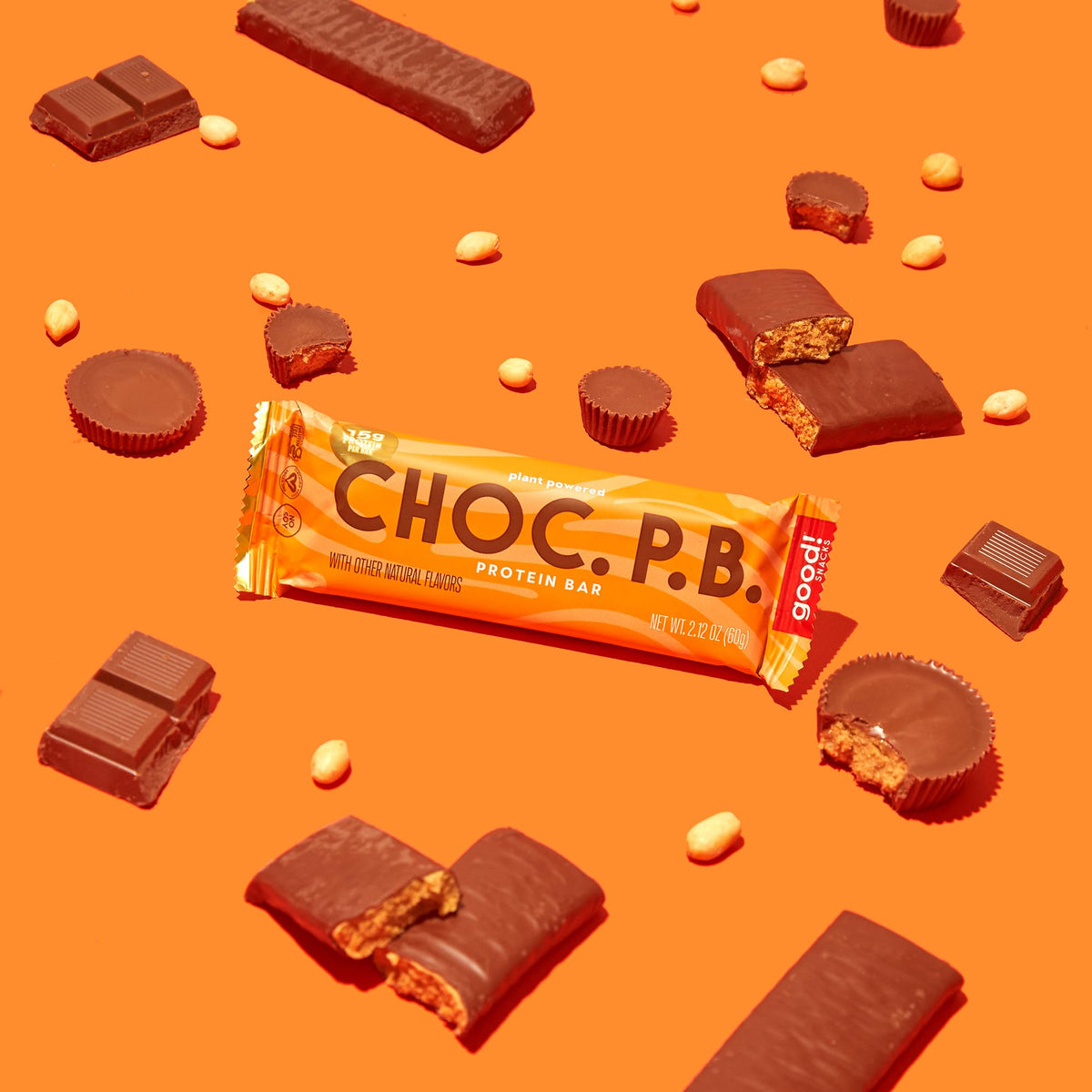 Good! Snacks bar package highlights gluten-free and kosher-friendly labels.