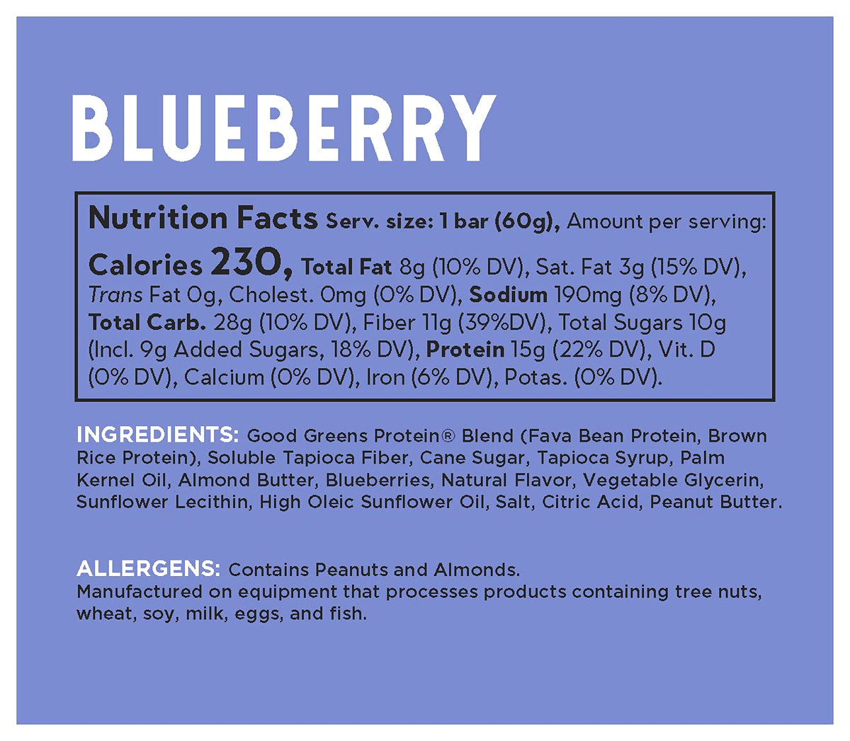 good! Snacks Blueberry Protein Bar on a desk for a quick pick-me-up.