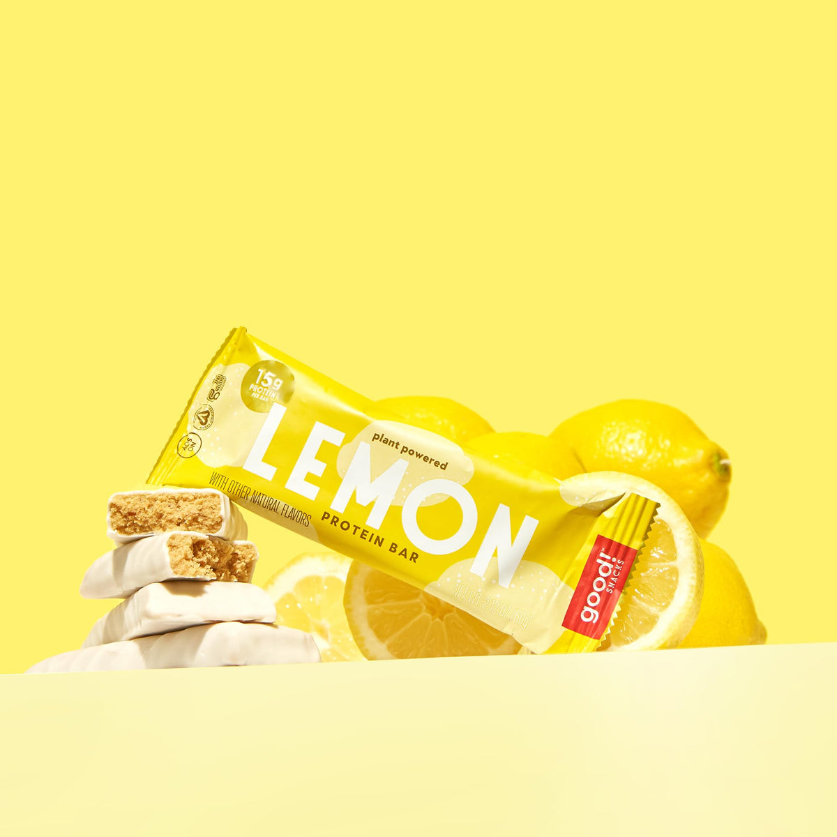 good! Snacks Lemon Protein Bar kosher friendly certification appeals to mindful shoppers