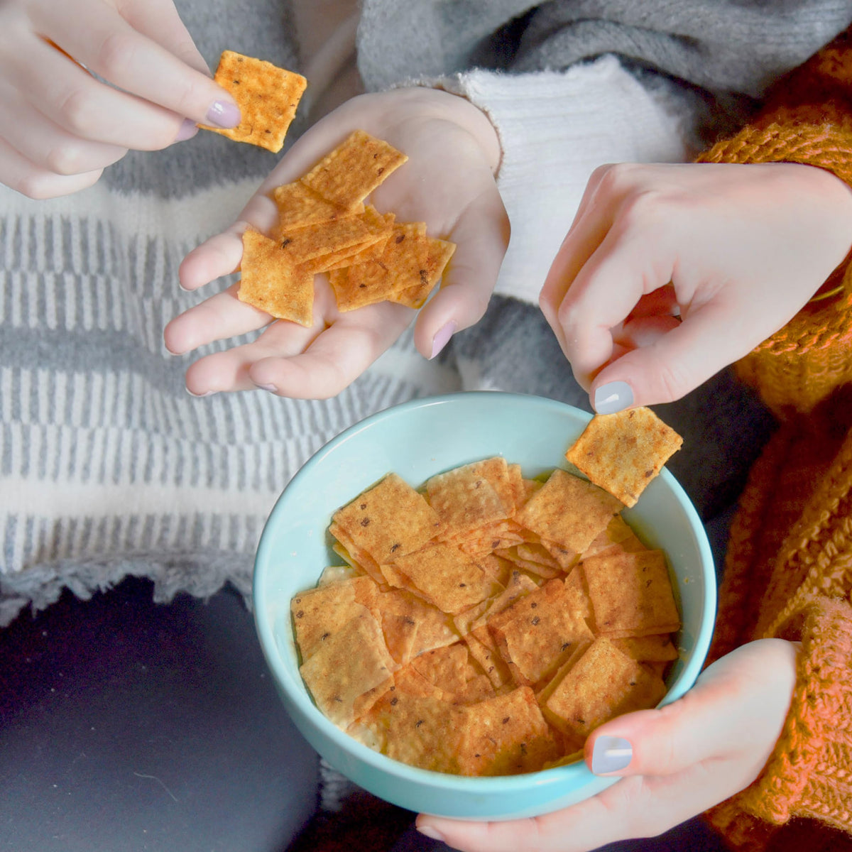 Good Thins gluten-free snack suitable for gluten-conscious eaters.