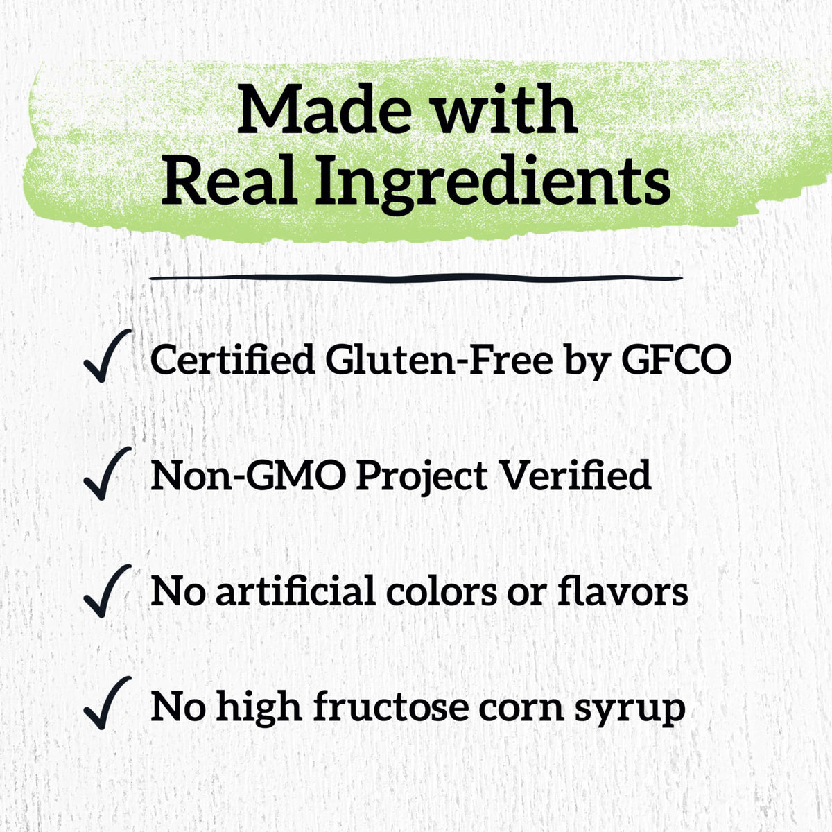 Good Thins non-GMO badge communicates verified ingredients for mindful snacking.