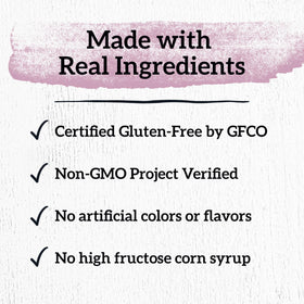 GOOD THINS Non-GMO Project Verified seal on packaging.