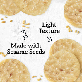 Good Thins Sesame Rice Snacks packaging featuring six-box bulk set
