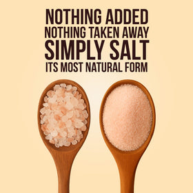 Good Tierra Himalayan pink salt table grinder refill with large crystals for fresh seasoning