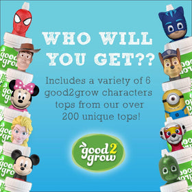 good2grow Apple Juice 6-ounce bottle highlights healthy fruit juice for kids