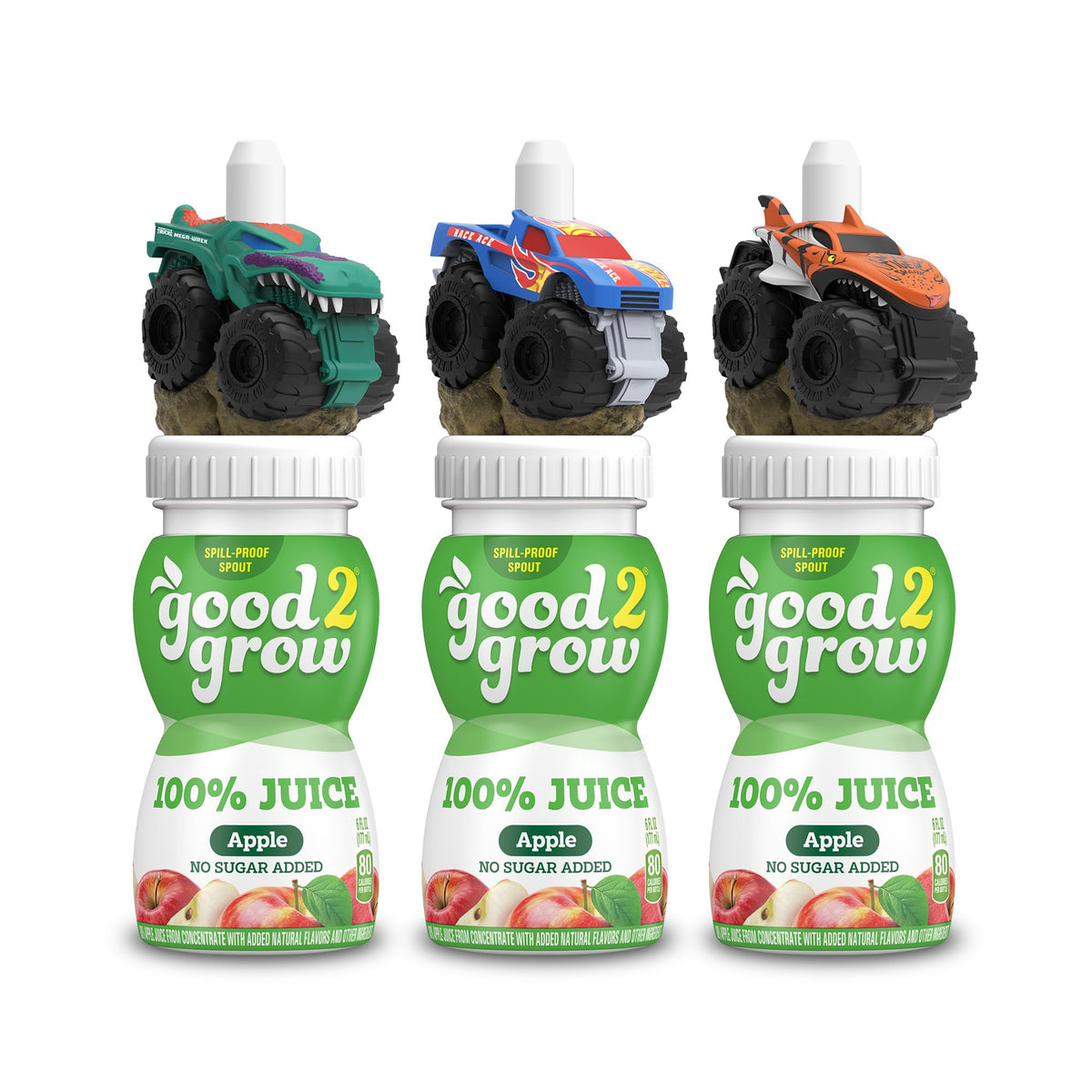 Good2Grow 6oz apple juice bottle with kid-friendly top for on-the-go hydration