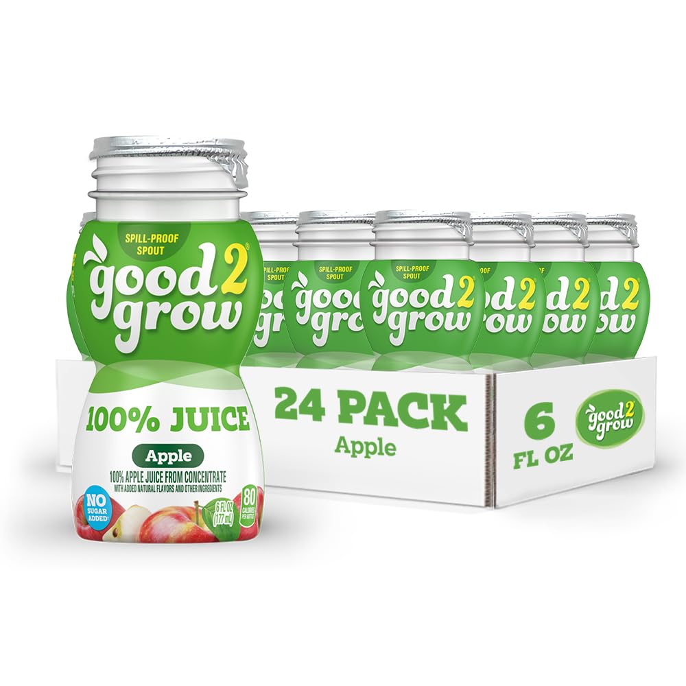 Good2Grow apple juice bottle for kids with no added sugar and vitamin C