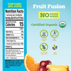 Good2Grow Organic Low Sugar Juice bottle with 15 calories and natural fruit flavor.