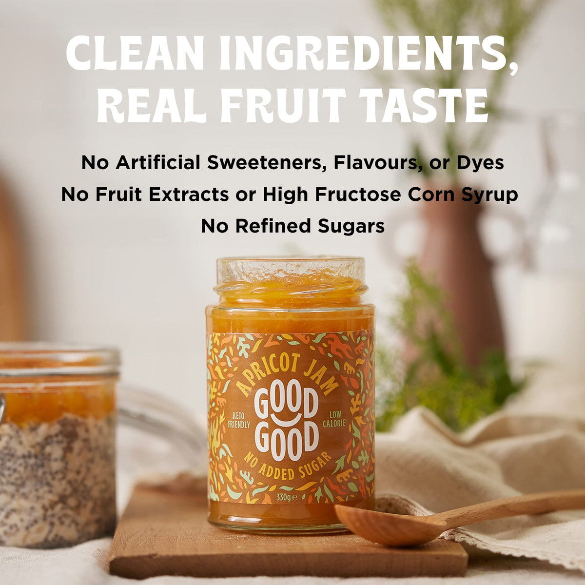 GOOD GOOD Apricot Jam yogurt-swirl demonstrates versatile breakfast option.