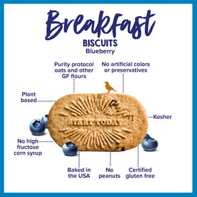 Goodie Girl Blueberry Biscuits single-serve packs simplify busy mornings.