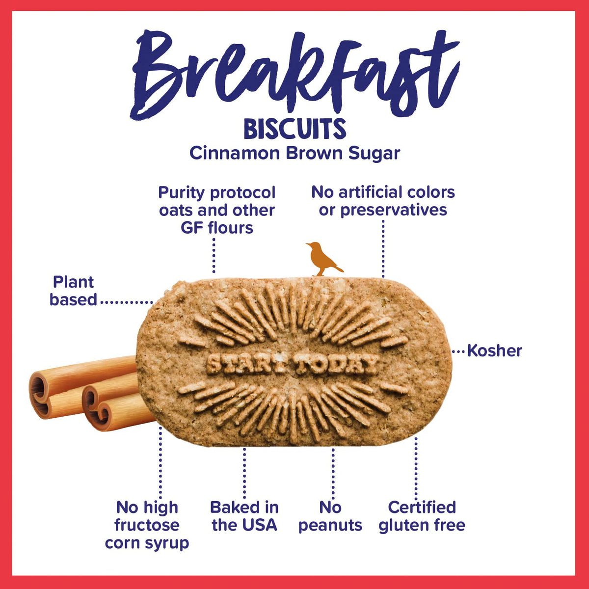 Goodie Girl Cinnamon Brown Sugar Breakfast Biscuits box opened, showcasing convenient on-the-go packs.