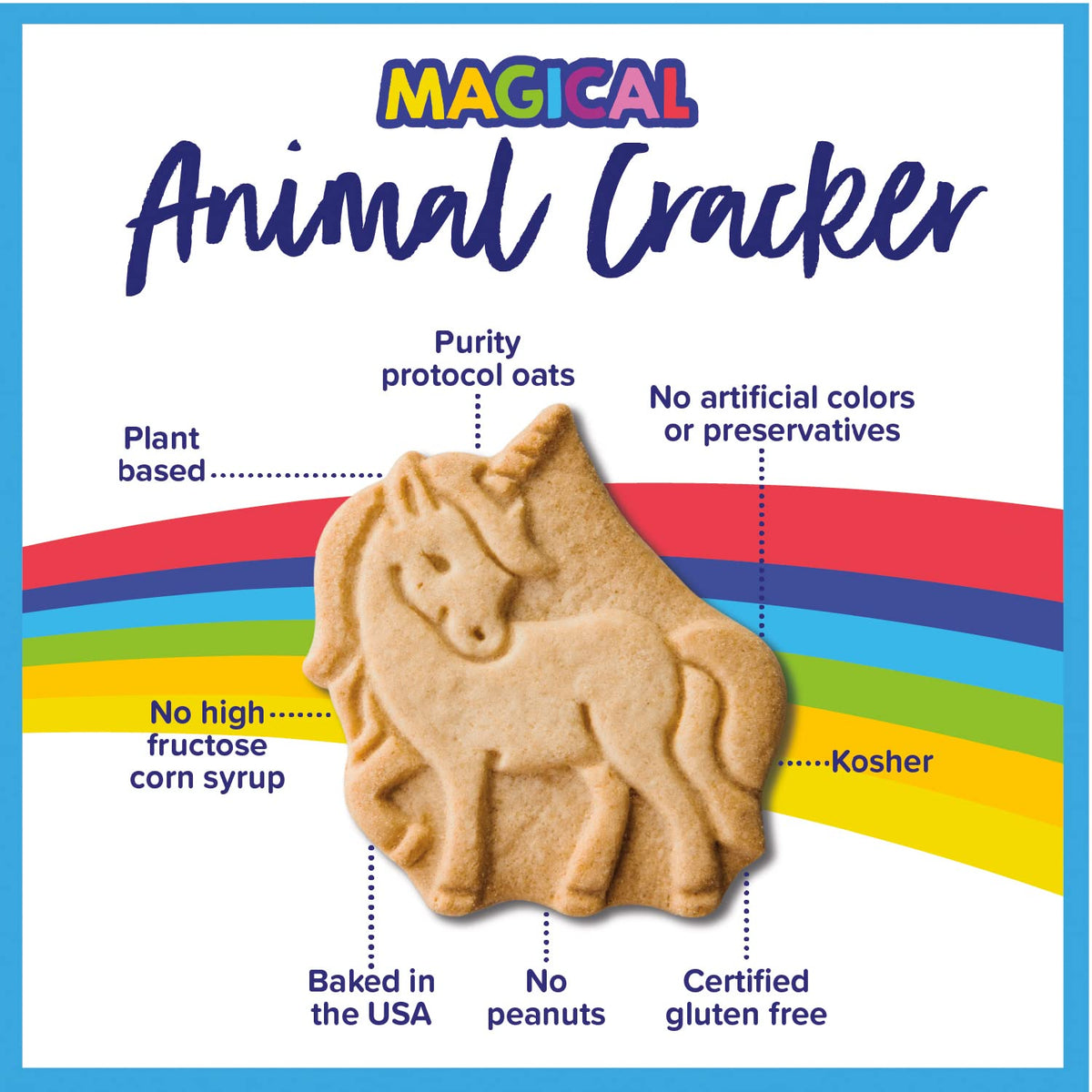 Goodie Girl mermaid-shaped crackers for dairy-free, kid-friendly treats.