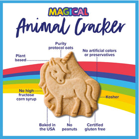 Goodie Girl Magical Animal Crackers in lunchbox for kid-friendly allergen safe snacking.