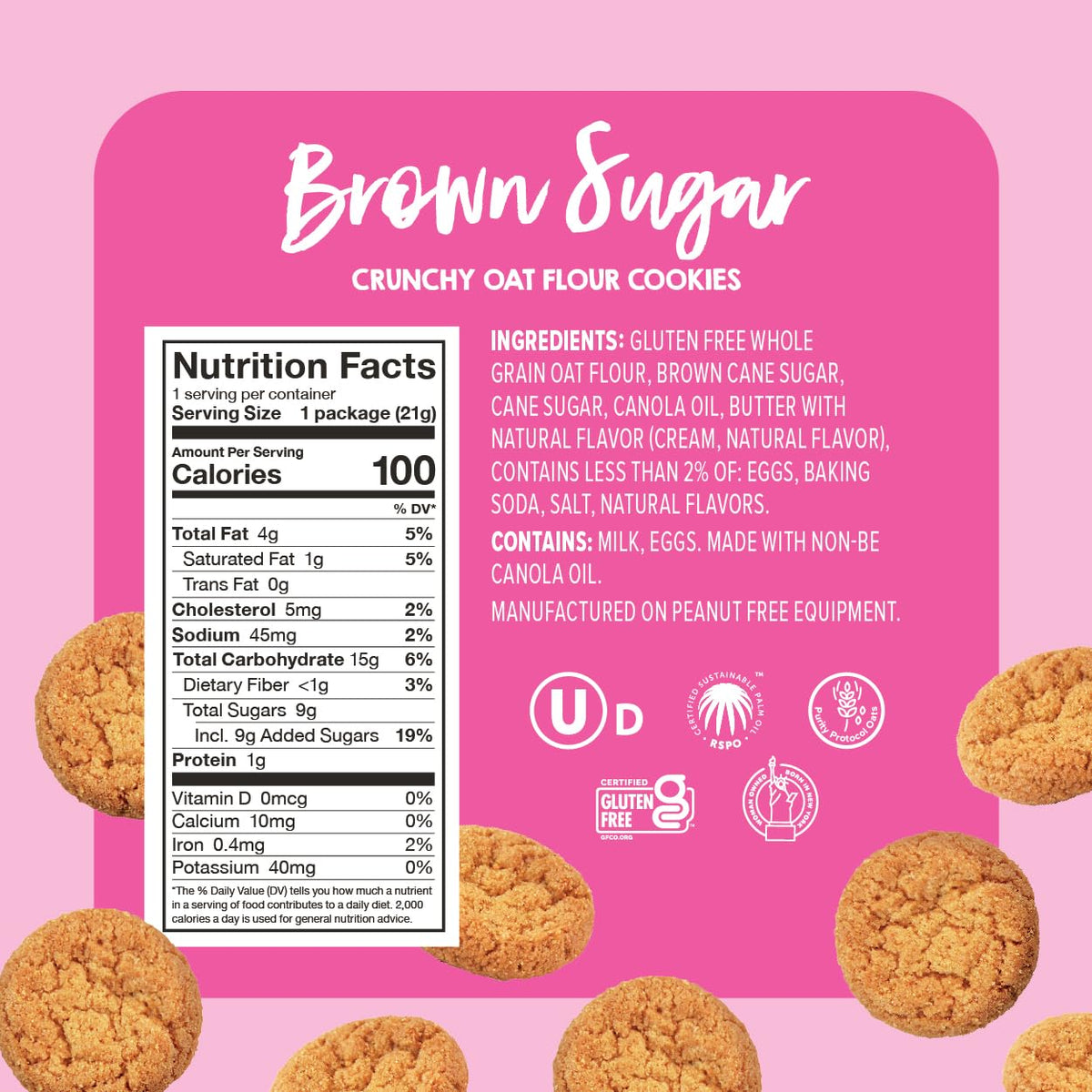Goodie Girl oats close-up with Purity Protocol oats for clean gluten-free snacking.