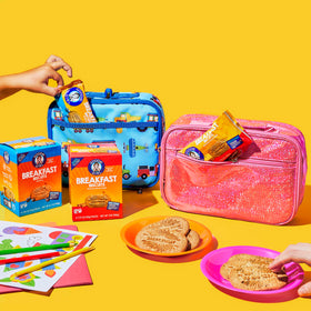 Goodie Girl cinnamon brown sugar biscuits in ready-to-eat snack pack.
