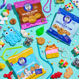 Lunchbox-ready Goodie Girl snack packs for on-the-go snacking