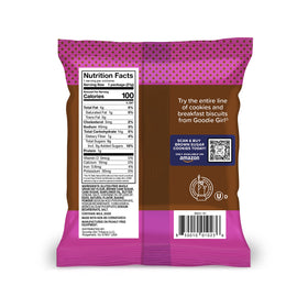 Goodie Girl woman-owned badge close-up, trusted gluten-free cookie brand.