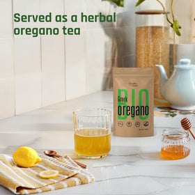 Goodies from a Greek oregano tea steep soothing oregano tea option.