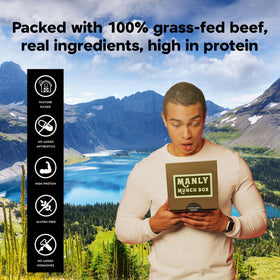 Goodland Farms jerky variety pack with beef and turkey selections for variety.