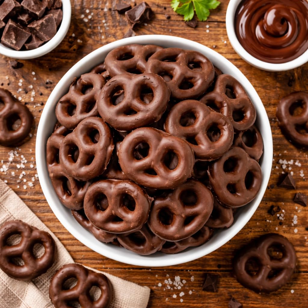 Goodland Farms pretzels arranged on a snack board for entertaining.