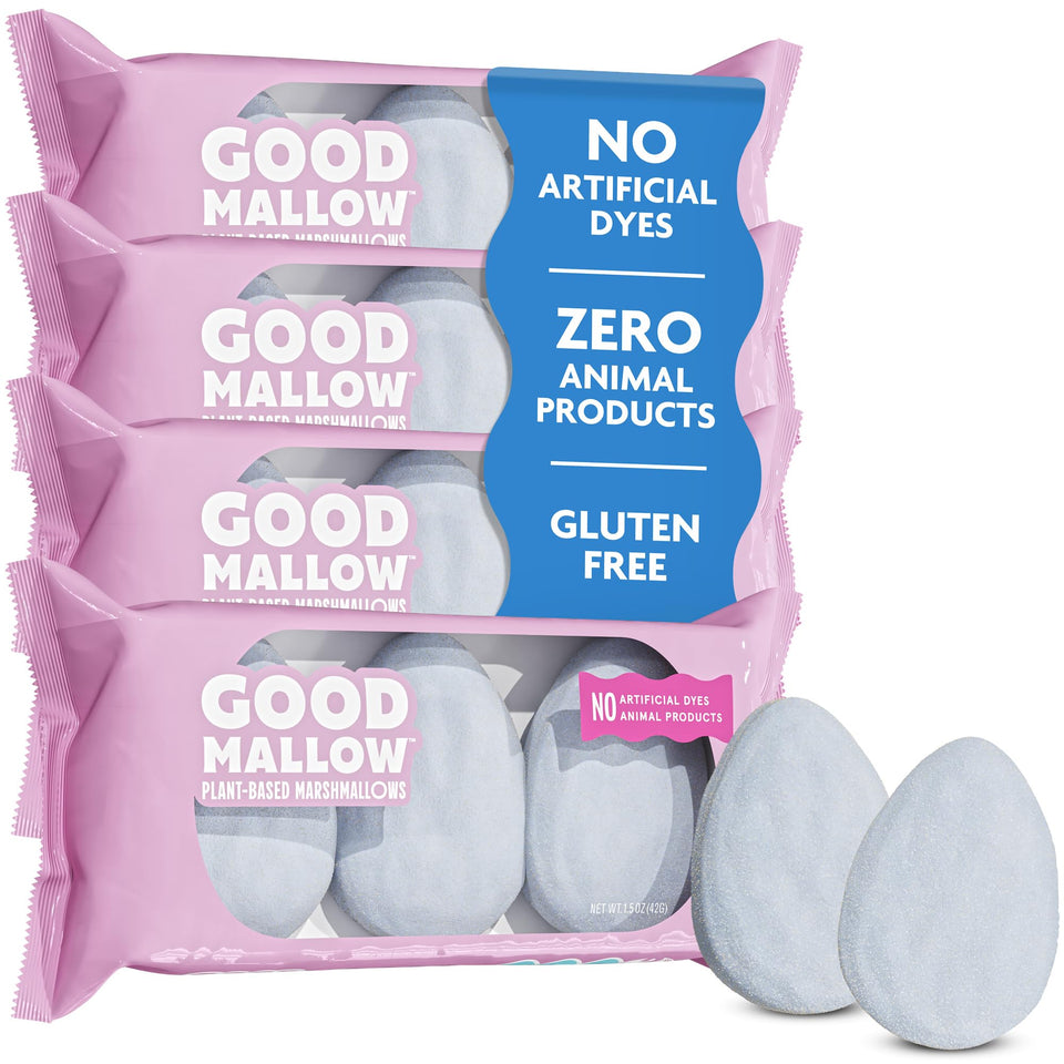 GoodMallow Easter Marshmallow Eggs in blue shells for vibrant Easter baskets.