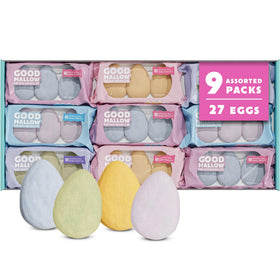 GoodMallow Easter marshmallow eggs in packaging, perfect for Easter baskets and sharing.