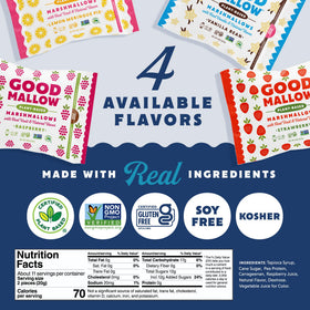 GoodMallow vanilla vegan marshmallows in baking use, ideal for dairy-free treats