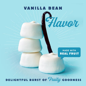 GoodMallow vanilla vegan marshmallows for s'mores kit, gooey layer ready to toast