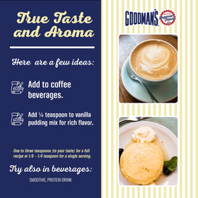 Goodman's Butter Extract coffee creamer use adds smooth, versatile flavor.