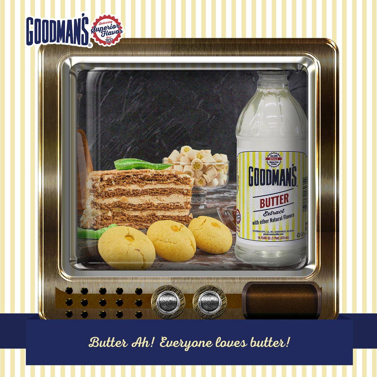 Goodman's Butter Extract cookie dough scene boosts buttery richness.