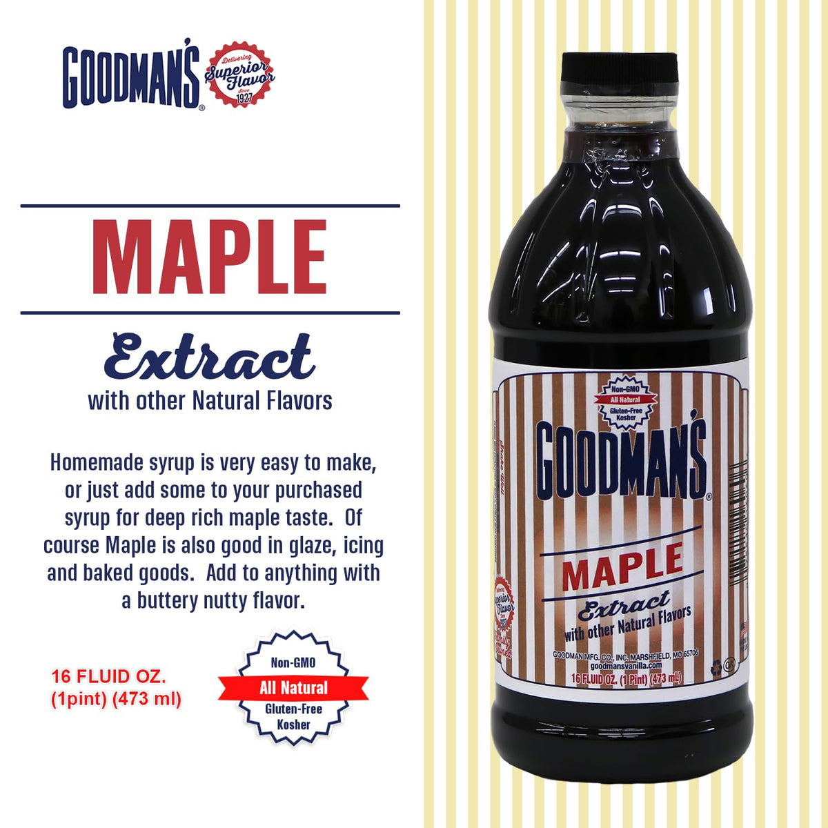 Goodman's Maple Extract used to craft homemade syrup with deep maple flavor