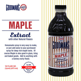 Goodman's Maple Extract used to craft homemade syrup with deep maple flavor
