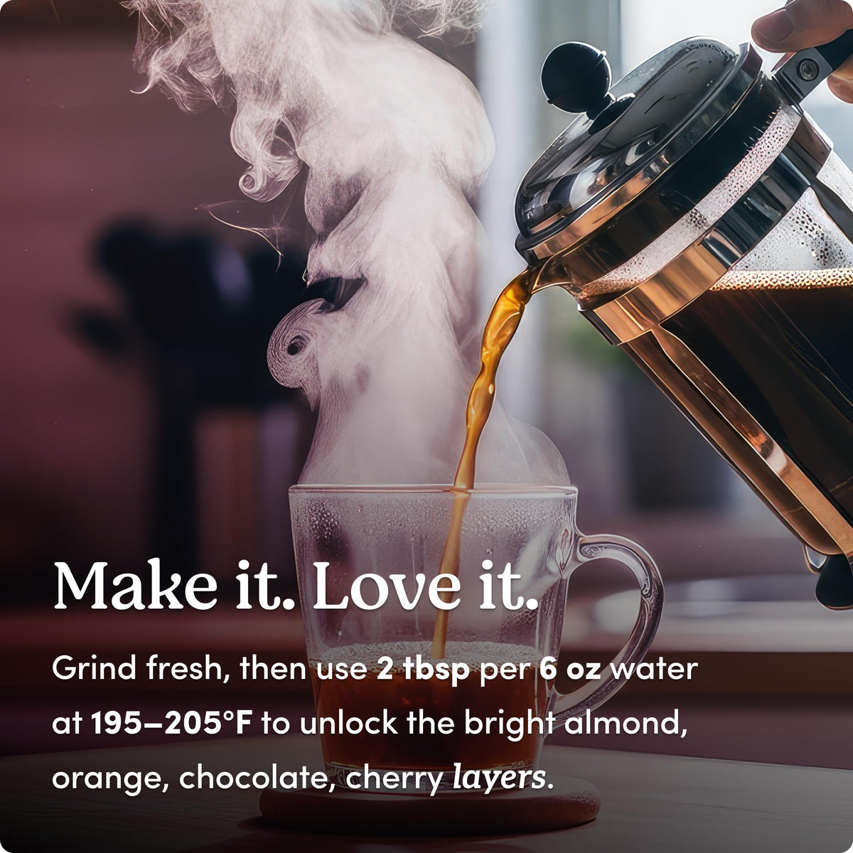 GoodSam New Day chocolate notes enrich the cup's smooth finish