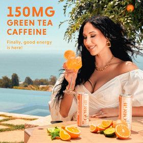 GORGIE Jaclyn Hill Orange Twist bottle highlights convenient, zero-sugar energy boost.
