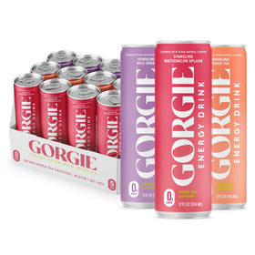 GORGIE Original Variety pack bottles show vibrant, sugar-free citrus energy for daily routines.