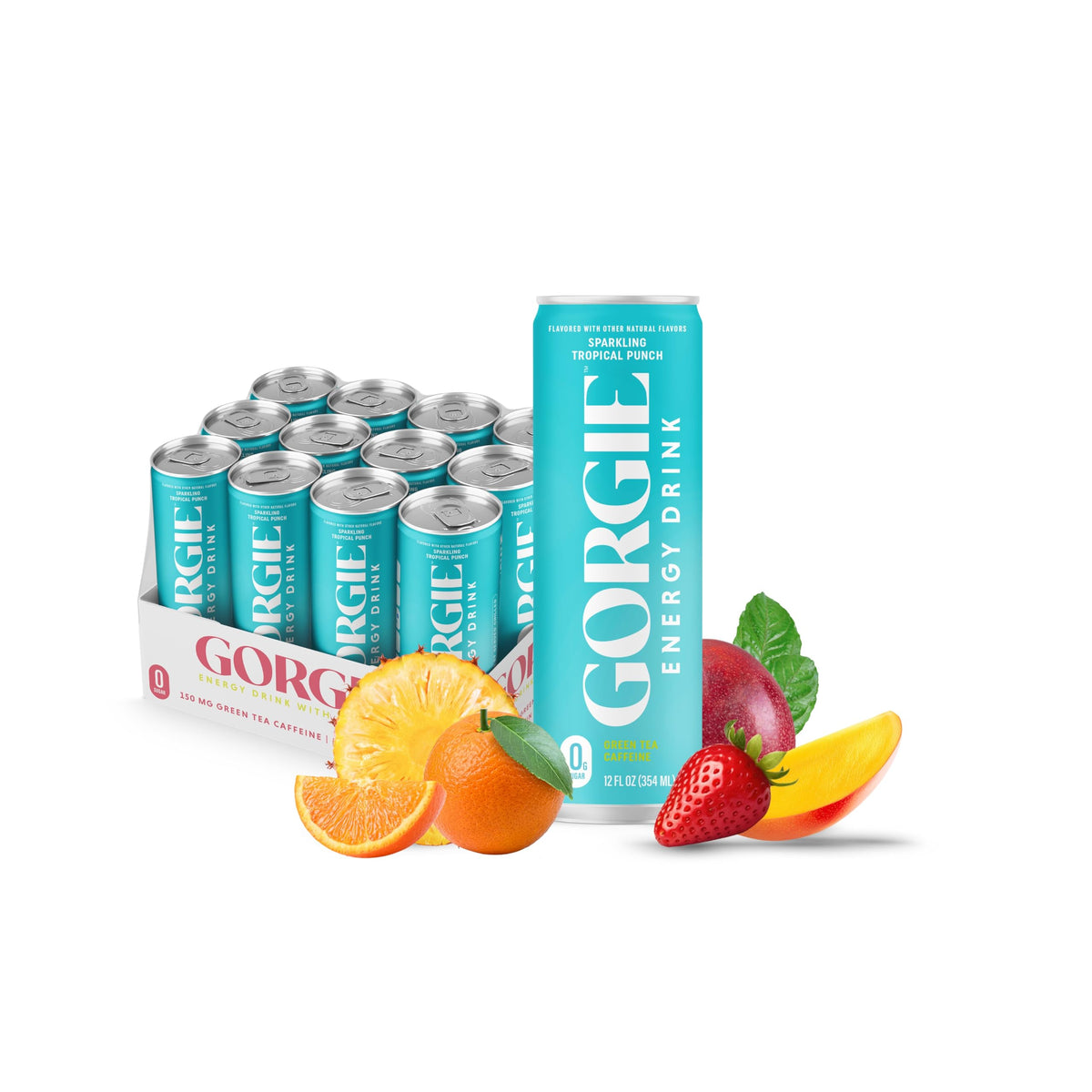 GORGIE Paradise Punch can front shows a zero-sugar energy lift