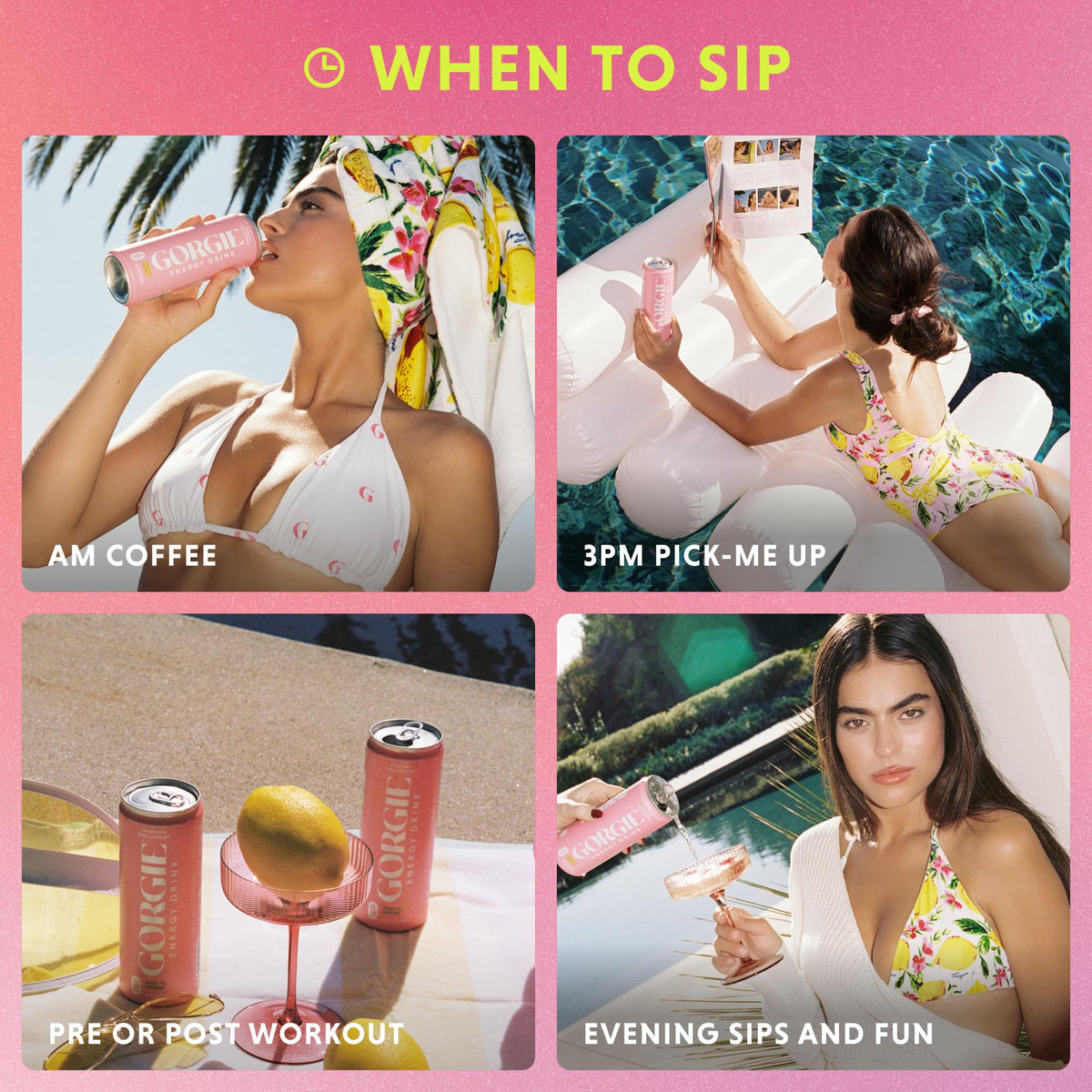 GORGIE Pink Lemonade 12-pack box for convenient on-the-go energy