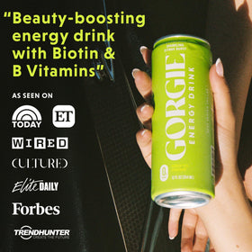 GORGIE ingredients close-up emphasizes non-GMO natural flavors for clean energy.