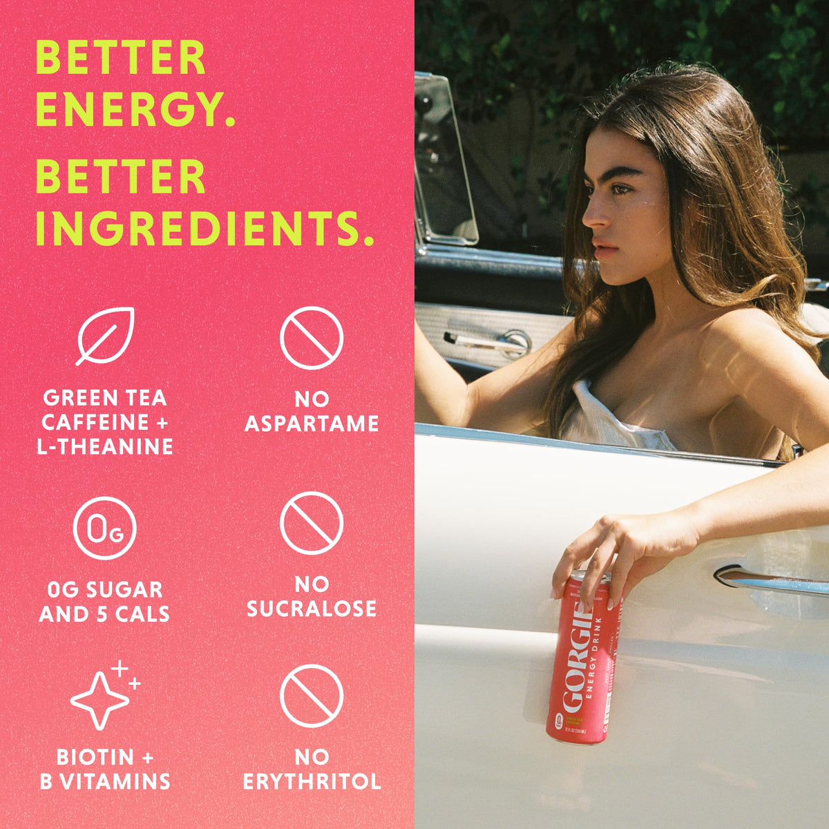 GORGIE Watermelon Crush ingredients label emphasizes natural flavors and vegan-friendly formula.
